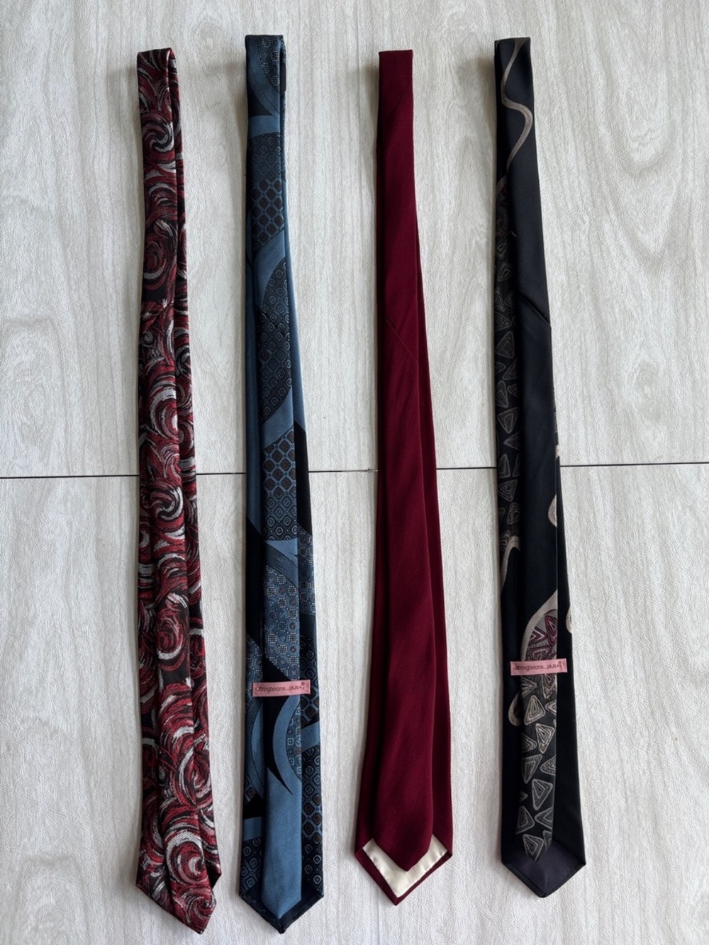 Skinny Retro Ties - lot of 4 - Picture 6 of 9